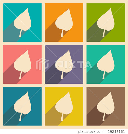 Flat with shadow concept and mobile application Flat with shadow concept and mobile application 19258161