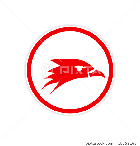 Sticker eagle head logo Sticker eagle head logo 19258163