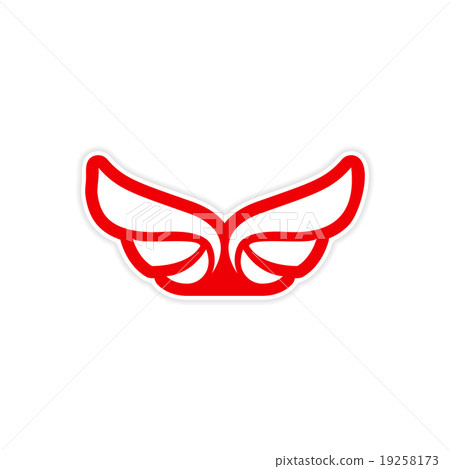Sticker Eagle Wings logo Sticker Eagle Wings logo 19258173