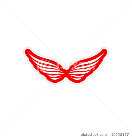 Sticker Eagle Wings logo Sticker Eagle Wings logo 19258177