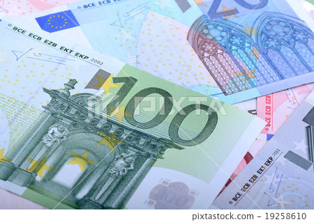 European banknotes, Euro currency from Europe European banknotes, Euro currency from Europe 19258610