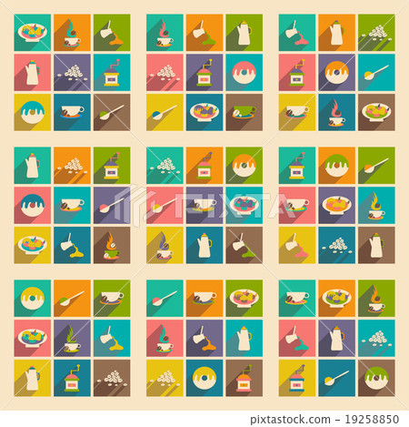 Flat with shadow concept and mobile application Flat with shadow concept and mobile application 19258850