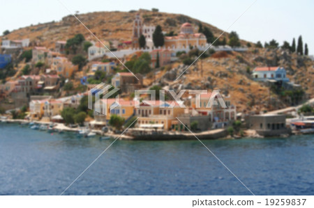 Greece. Island Symi. In blur style 19259837