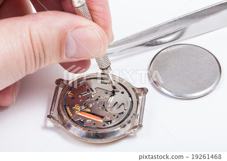 horologist replaces battery in quartz watch 19261468