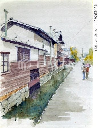 The cityscape of Goshaso Merchant house of Shiga sightseeing Omi The cityscape of Goshaso Merchant house of Shiga sightseeing Omi 19263456