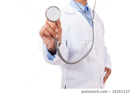 Doctor with a stethoscope in the hands Doctor with a stethoscope in the hands 19265137
