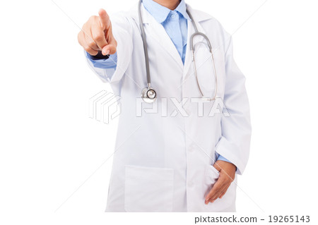 doctor with stethoscope working with virtual doctor with stethoscope working with virtual 19265143