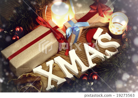 gift christmas wood background candle gift christmas wood background candle 19273563