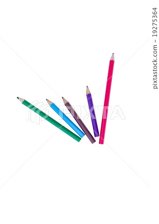 unsharpened colour pencils isolated unsharpened colour pencils isolated 19275364