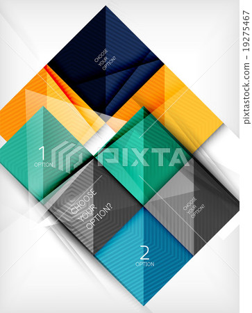 Square abstract background with option elements Square abstract background with option elements 19275467