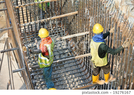 Fabricating pile cap steel reinforcement bar Fabricating pile cap steel reinforcement bar 19276167