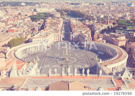 Saint Peter's Square, Vatican, Rome, Italy Saint Peter's Square, Vatican, Rome, Italy 19276598