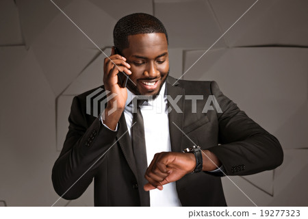 Concept for afro american businessman 19277323