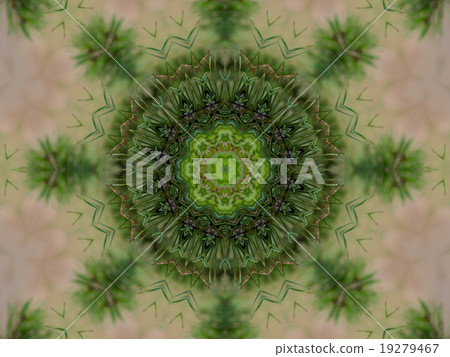 Green abstract kaleidoscope background 19279467