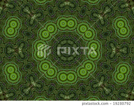 Green abstract kaleidoscope background 19280792