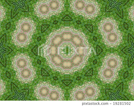 Green abstract kaleidoscope background 19281502