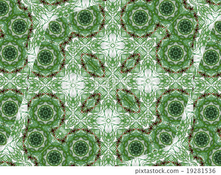 Green abstract kaleidoscope background 19281536