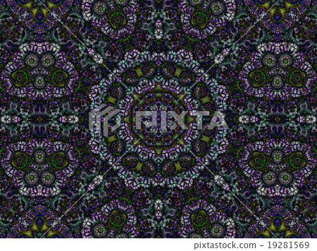 Abstract kaleidoscopic purple texture 19281569