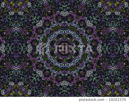 Abstract kaleidoscopic purple texture 19281570