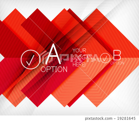 Geometric shapes with option elements. Infographic 19281645