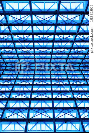Metal design of an interior in a modern building Metal design of an interior in a modern building 19281905
