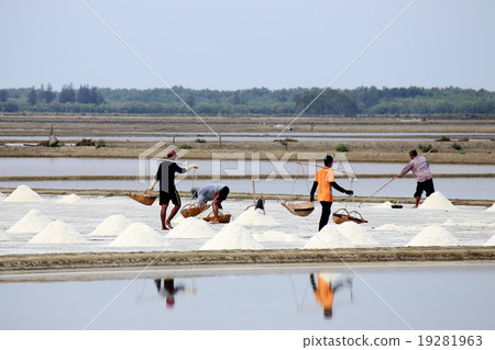 Workers in salt pans, Thailand. 19281963