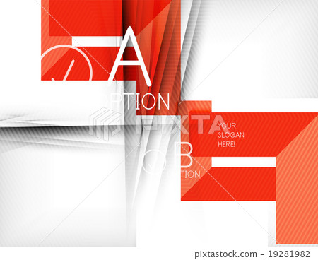 Geometric shapes with option elements. Infographic 19281982