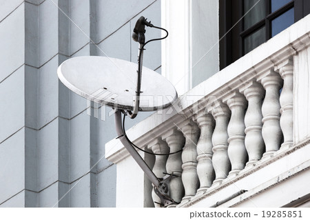 satellite dish on the balcony satellite dish on the balcony 19285851