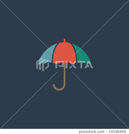 Umbrella flat icon - Stock Illustration [19286909] - PIXTA