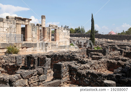 Ruins of ancient synagogue in Capernaum, Israel. Ruins of ancient synagogue in Capernaum, Israel. 19288007