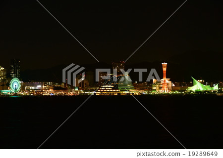 神戶港的夜景 神戶港的夜景 19289649