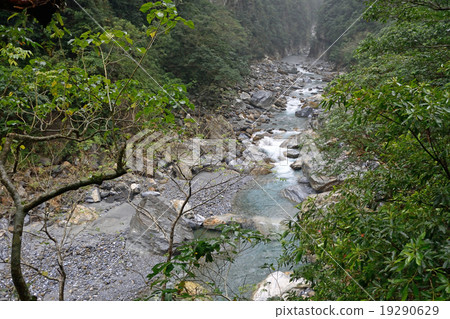 Taiwan Hualien Taroko Valley Landscape in the Sandcau Valley Taiwan Hualien Taroko Valley Landscape in the Sandcau Valley 19290629