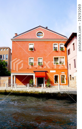 orange ancient house building orange ancient house building 19291069