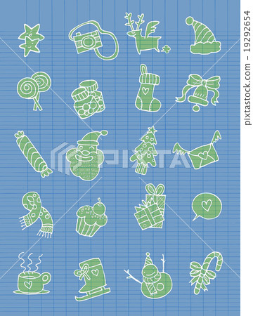 Christmas Icons.Vector illustration Christmas Icons.Vector illustration 19292654