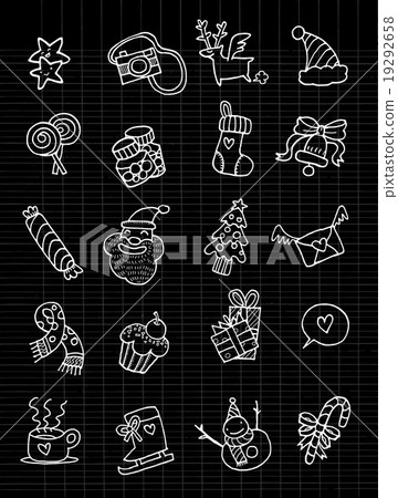 Christmas Icons.Vector illustration Christmas Icons.Vector illustration 19292658