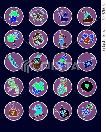 Christmas Icons.Vector illustration Christmas Icons.Vector illustration 19292668