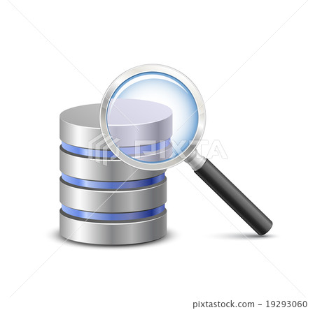 Database search icon - Stock Illustration [19293060] - PIXTA