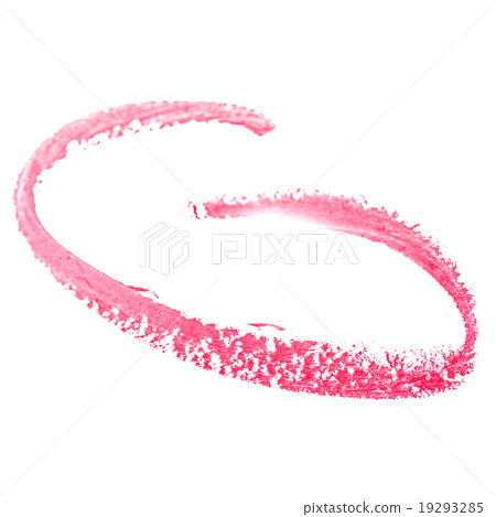 Red lipstick dab. Abstract illustration. 19293285