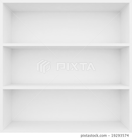 3d white shelves for show case 3d white shelves for show case 19293574