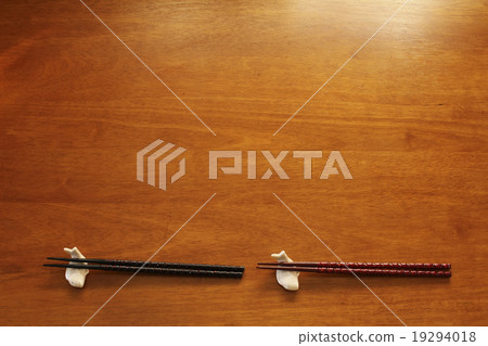 Two pairs of chopsticks and chopstick rests Two pairs of chopsticks and chopstick rests 19294018