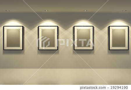 picture frame on the old brick wall with concrete  19294190