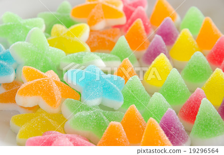Many bright color jelly candies. Many bright color jelly candies. 19296564