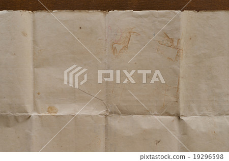 Very old crumpled brown paper texture. 19296598