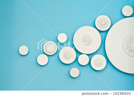 circles on blue background circles on blue background 19296920
