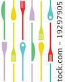 Cutlery and cooking icons 19297905