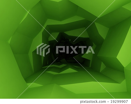 green abstract interior space  19299907