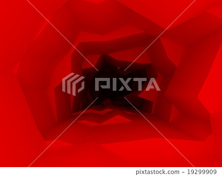 red abstract interior space  19299909