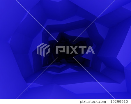 blue abstract interior space  19299910