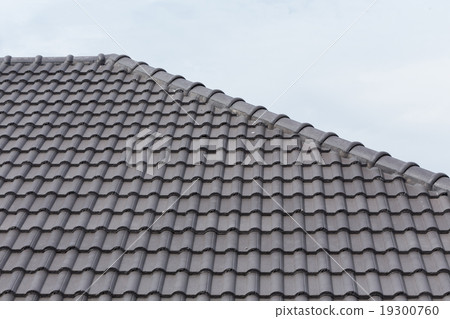 black tile roof on a new house 19300760