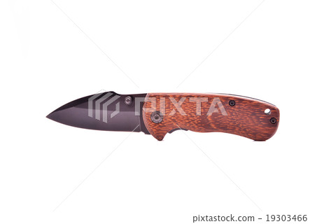 Folder knife isolated on white 19303466